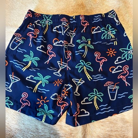 Chubbies Neon Tropical Print Swim Shorts - Picture 3 of 6